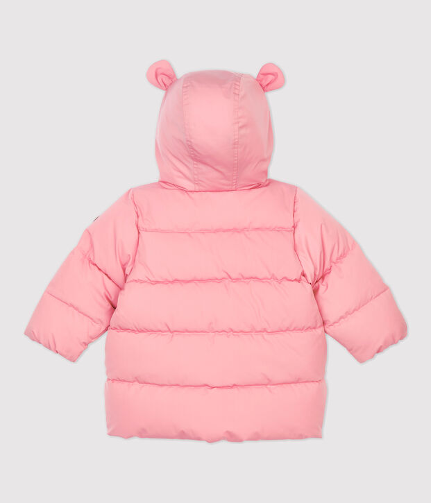 Chaqueta alcolchada de poli&eacute;ster para beb&eacute;. rosa