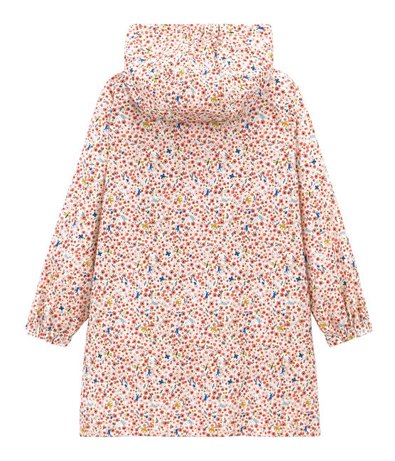 Cortavientos infantil para niña blanco MARSHMALLOW/blanco MULTICO