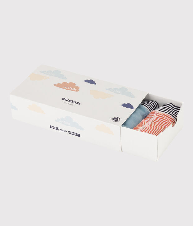 Juego de 5 b&oacute;xers de algod&oacute;n con nubes para ni&ntilde;o multicolor