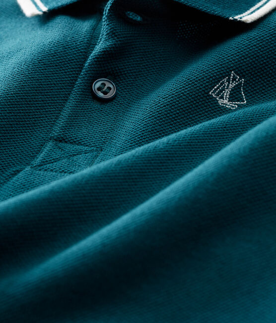 Mono corto polo para bebé niño verde PINEDE