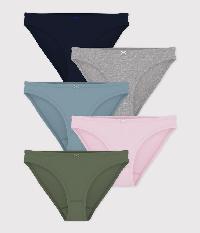 Juego de braguitas de algod&oacute;n para mujer multicolor