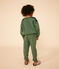 Sudadera de felpa para niño verde CROCO