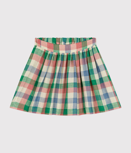 Falda de gasa de algodón para niña blanco AVALANCHE/ MULTICO