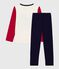 Pijama infantil de algodón bicolor azul SOIR/ MULTICO