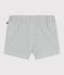 Shorts de seersucker a rayas para bebé blanco MARSHMALLOW/azul BRUT