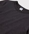 Camiseta icónica con cuello redondo para mujer negro NOIR/ ARGENT