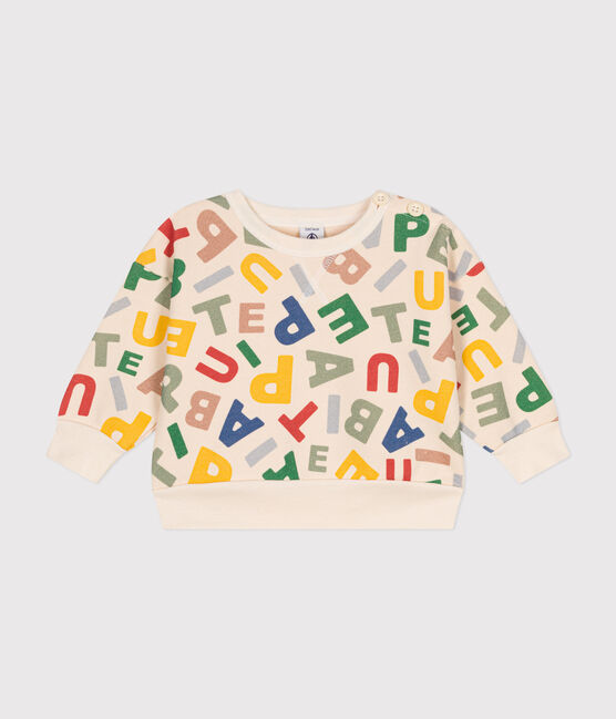 Sudadera de felpa para bebé blanco AVALANCHE/ MULTICO