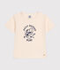 Camiseta de manga corta de punto fino para niño