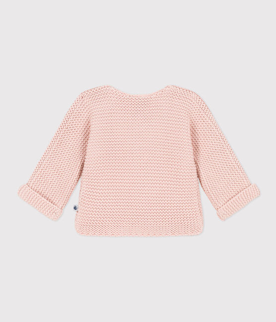 Cárdigan de punto bobo para bebé rosa SALINE