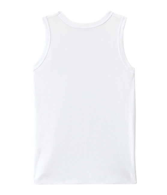 Camiseta sin mangas para niño blanco ECUME