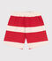 Shorts infantiles de algodón a rayas rojo AURORA/ AVALANCHE