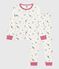 Pijama infantil de algodón con estampado de París blanco MARSHMALLOW/blanco MULTICO