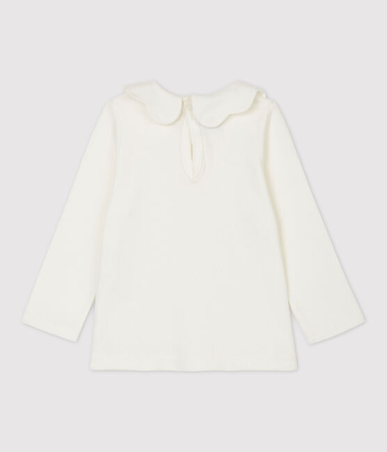Blusa de algodón de bebé blanco MARSHMALLOW