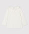 Blusa de algodón de bebé blanco MARSHMALLOW