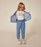 Blusa de manga larga de tejido vaquero para niña azul DENIM CLAIR