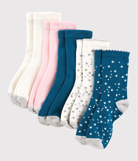 Juego de 5 pares de calcetines de niña variante 1
