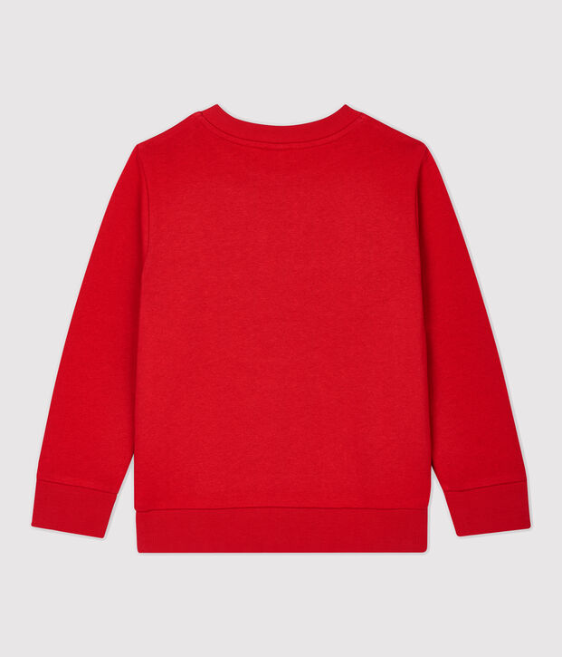 Sudadera de mulet&oacute;n de ni&ntilde;o rojo