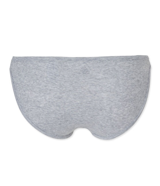 Braguita de algodón para mujer gris FUMEE CHINE