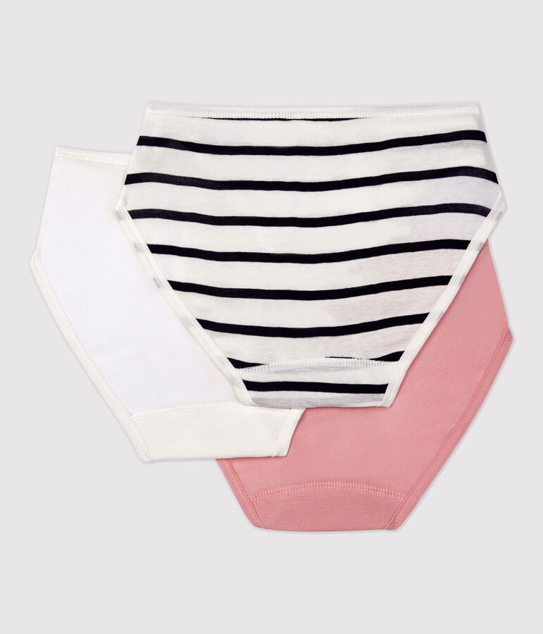 Juego de 3 braguitas de algod&oacute;n fino para mujer Variante 3 PACK