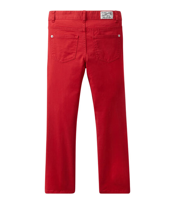 Pantalón colorido para niño en jean rojo TERKUIT