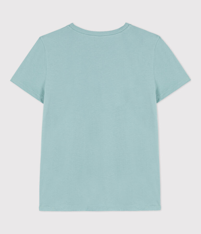 Camiseta LA RECTA de algod&oacute;n con cuello redondo para mujer verde
