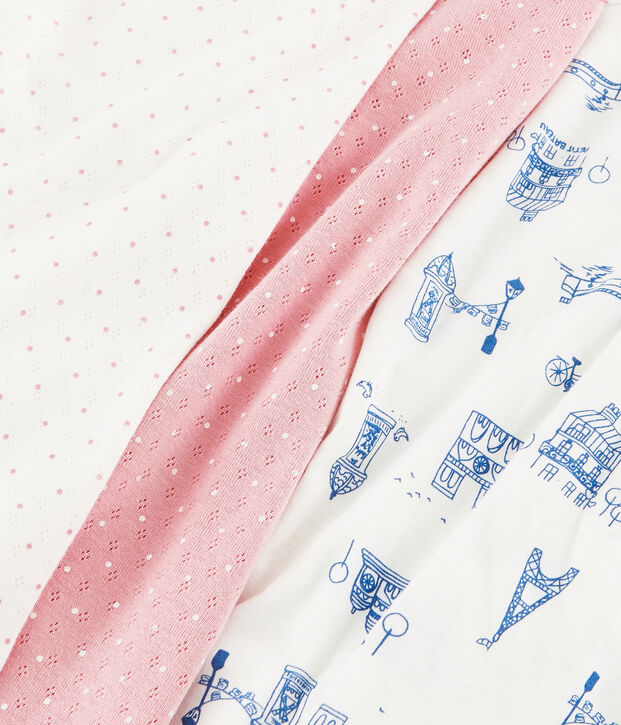 Juego de 2 pijamas de punto para ni&ntilde;a peque&ntilde;a multicolor