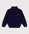 Jersey infantil de algodón liso con cremallera en el cuello SOIR