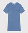 Camisón de algodón calado para mujer azul BEACH