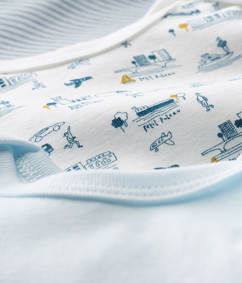 Tres bodis manga corta para beb&eacute; ni&ntilde;o multicolor