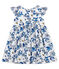 Vestido manga corta estampado para bebé niña blanco MARSHMALLOW/blanco MULTICO