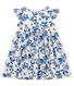 Vestido manga corta estampado para bebé niña