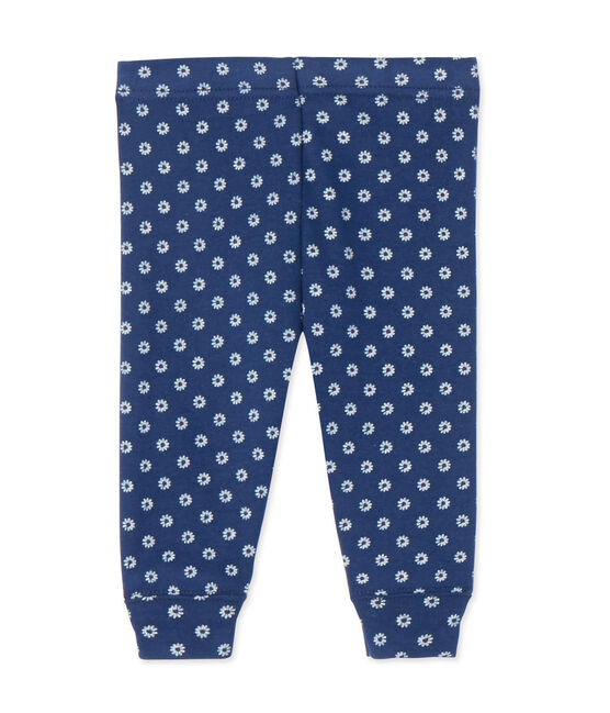 Legging para bebé niña estampado azul MEDIEVAL/blanco MULTICO
