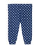 Legging para bebé niña estampado azul MEDIEVAL/blanco MULTICO