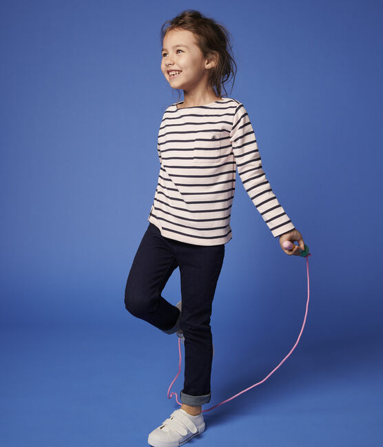 Camiseta de algodón de niña/niño rosa MINOIS