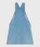 Pichi de tejido vaquero ligero para niña azul DENIM CLAIR