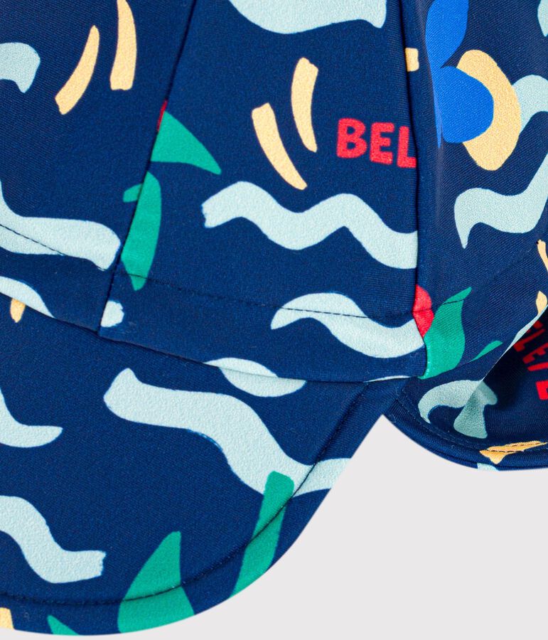 Sombrero con protecci&oacute;n frente a los rayos UV y estampado de ola para beb&eacute; CREPUSCULE/ MULTICO