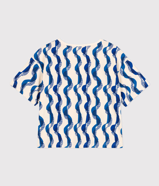 Camiseta LE BOXY estampada de algodón para mujer blanco AVALANCHE/ MULTICO