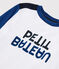 Camiseta de punto de niño blanco MARSHMALLOW/azul MAJOR