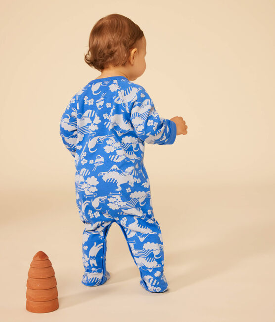 Pijama con cremallera de algodón para bebé FUJI/ MARSHMALLOW