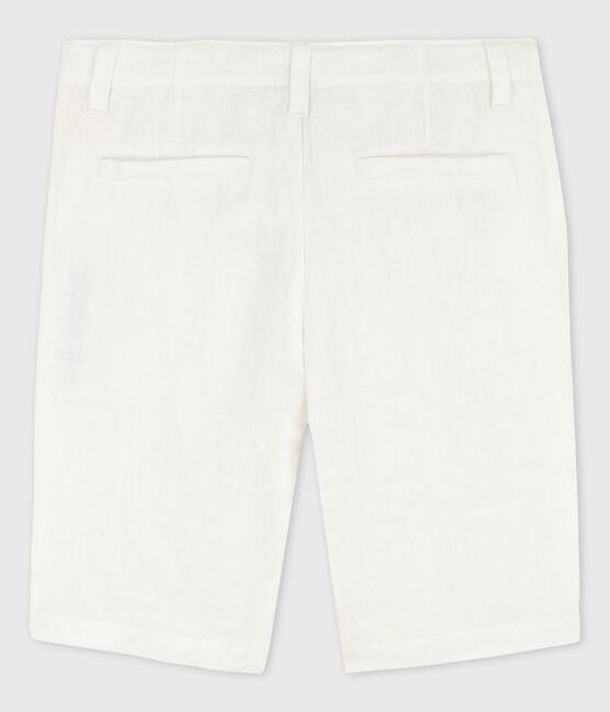 Bermudas de lino de niño blanco ECUME