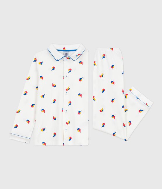 Pijama infantil abotonado de algodón estampado MARSHMALLOW/ OLYMPIC/ MULTICO
