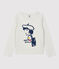 Camiseta de manga larga de algodón de niña beige MONTELIMAR CHINE