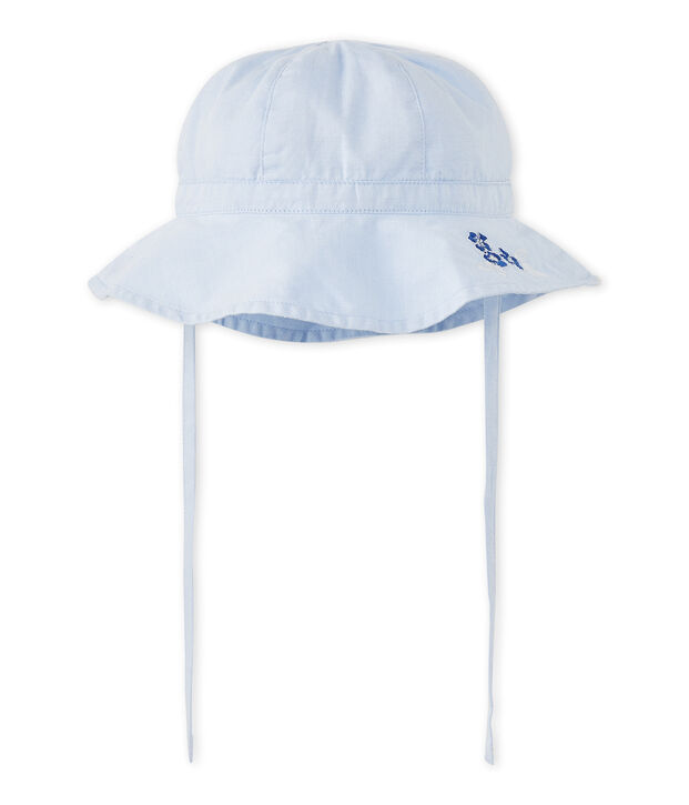 Gorro beb&eacute; de ni&ntilde;a liso azul Bleu