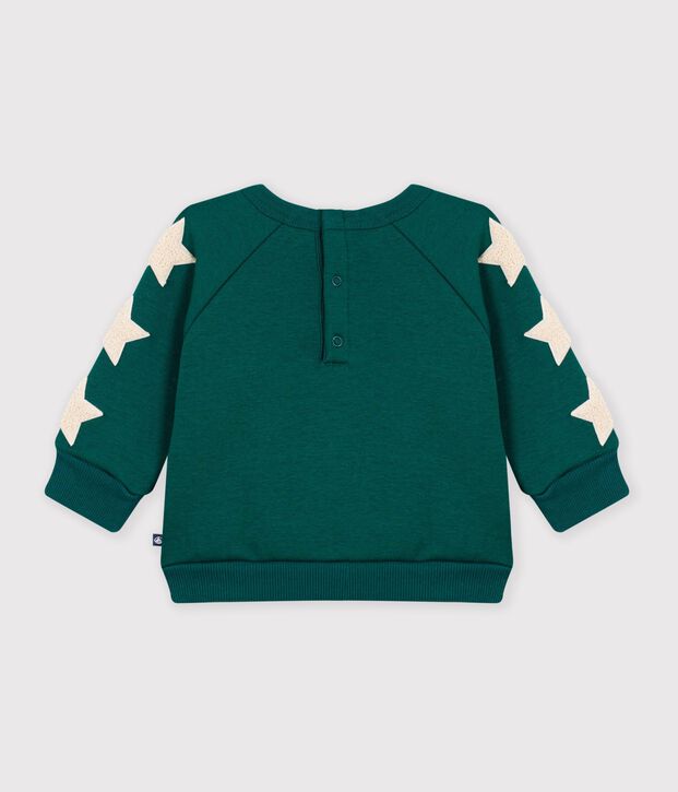 Sudadera lisa de algod&oacute;n con insignias de estrellas para beb&eacute; TREE