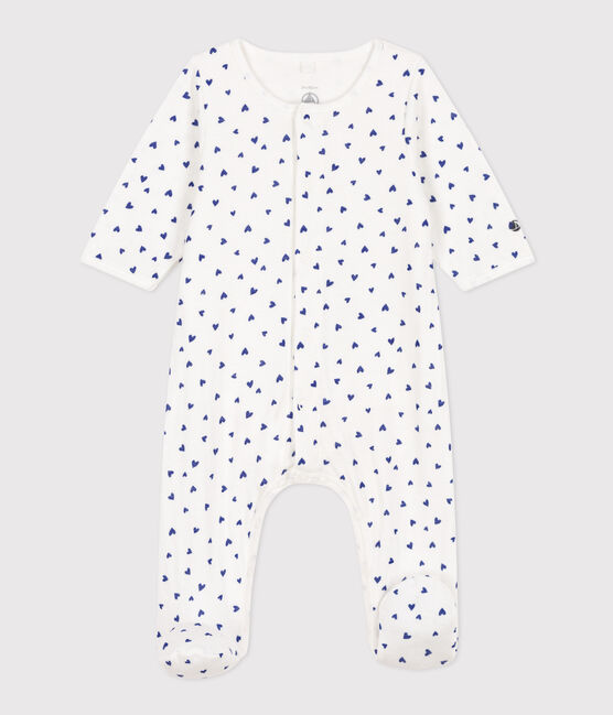 Bodyjama de túbico con corazones blanco MARSHMALLOW/ NEWBLEU
