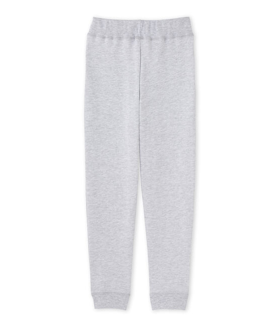 Pantalon de jogging garçon en molleton gris POUSSIERE CHINE
