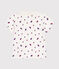Polo de manga corta de punto fino para bebé blanco MARSHMALLOW/blanco MULTICO
