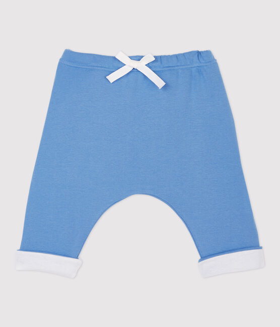Pantalón de bebé de algodón orgánico azul ALASKA