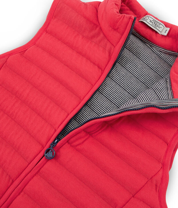 Chaleco anorak de t&uacute;bico para mujer rojo