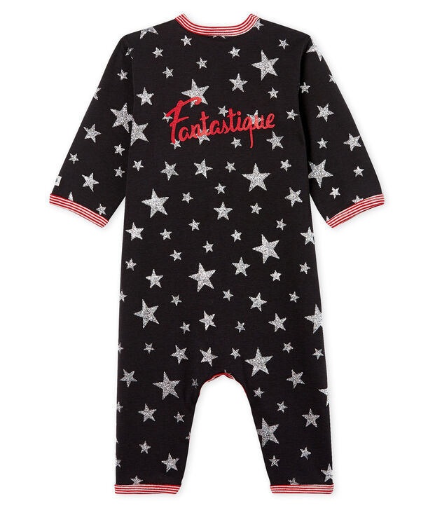 Pijama sin pies de punto para beb&eacute; ni&ntilde;o gris/gris